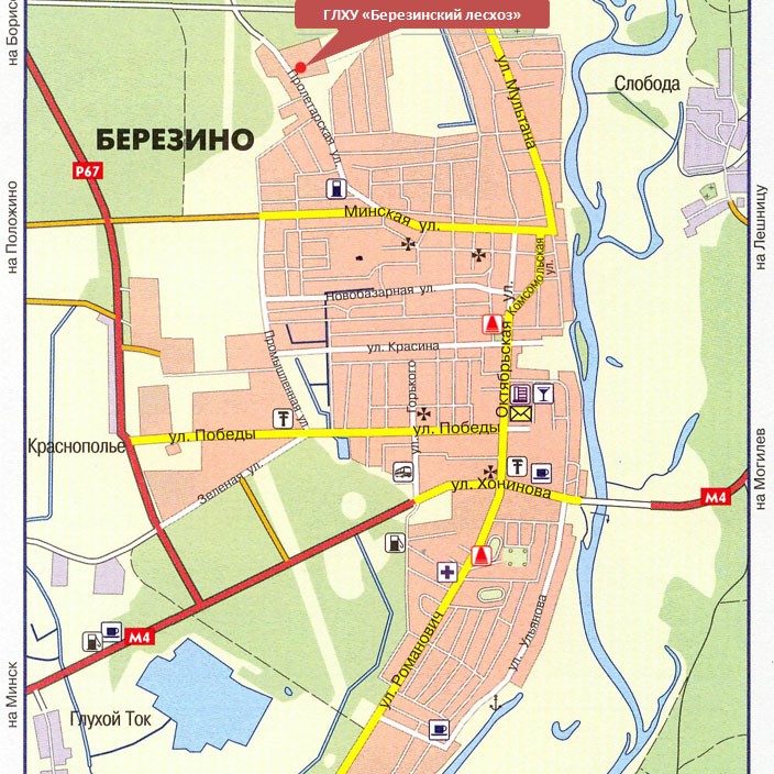 Карта рб березино